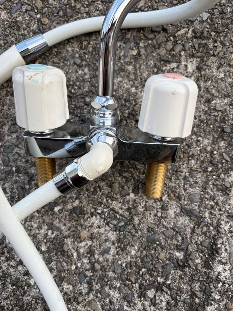 KVK KF14ER19HI BL03 デッキ型2ハンドルシャワー　混合水栓