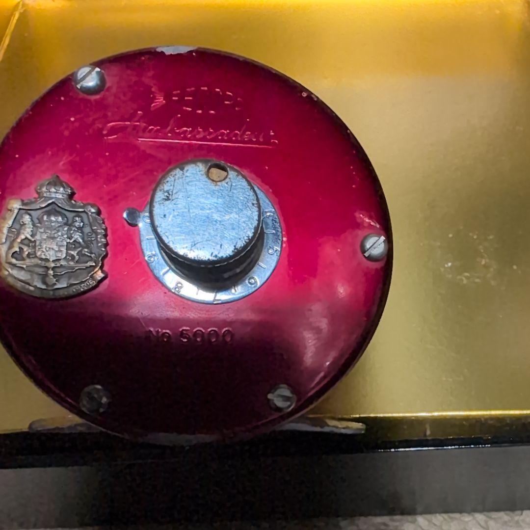 【神希少】 アブ レコード アンバサダー 5000　木製スプールケース付き