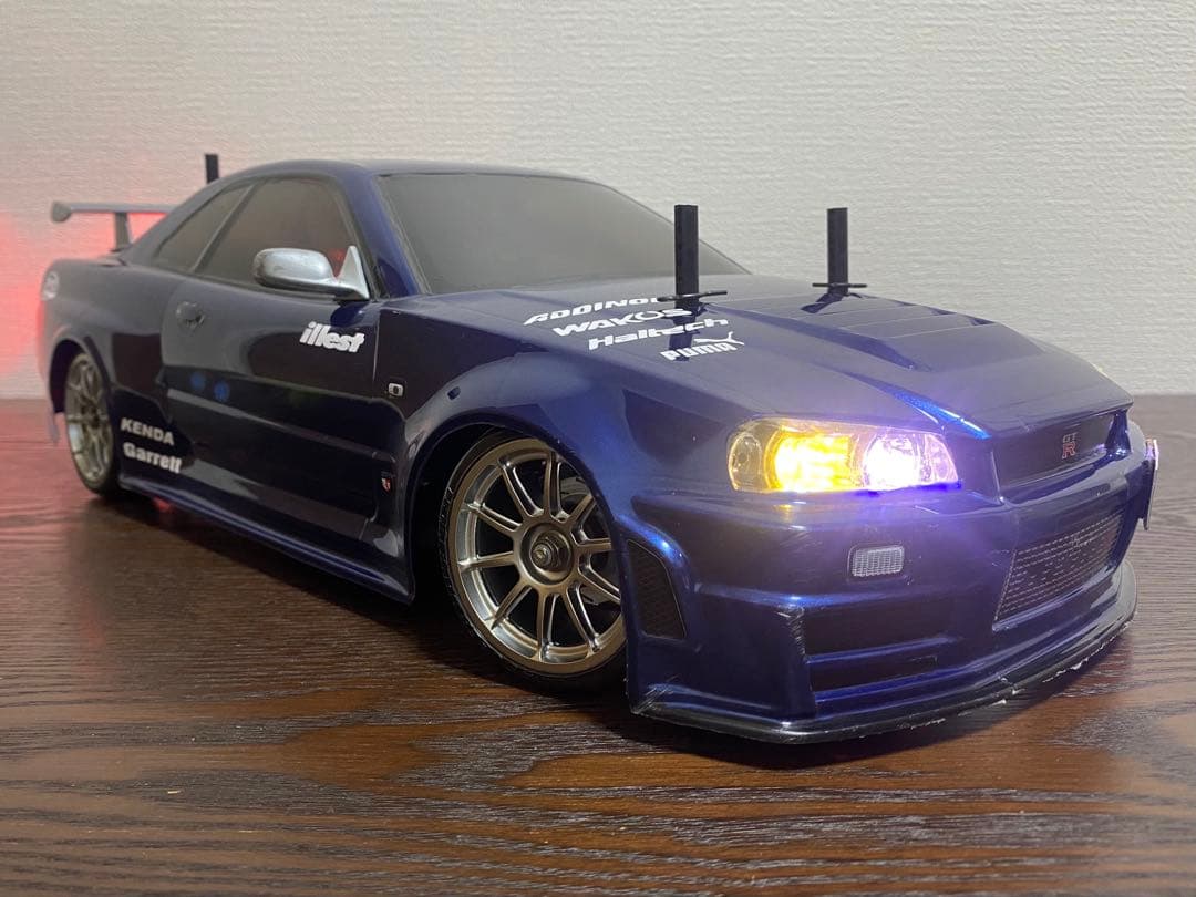 P*フ様 初心者(入門) タミヤ　ラジコン　tt02 シャーシ　R34 ボディ