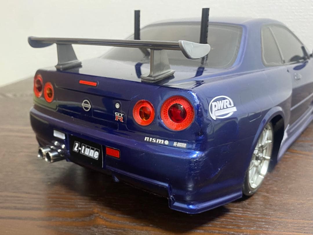 P*フ様 初心者(入門) タミヤ　ラジコン　tt02 シャーシ　R34 ボディ