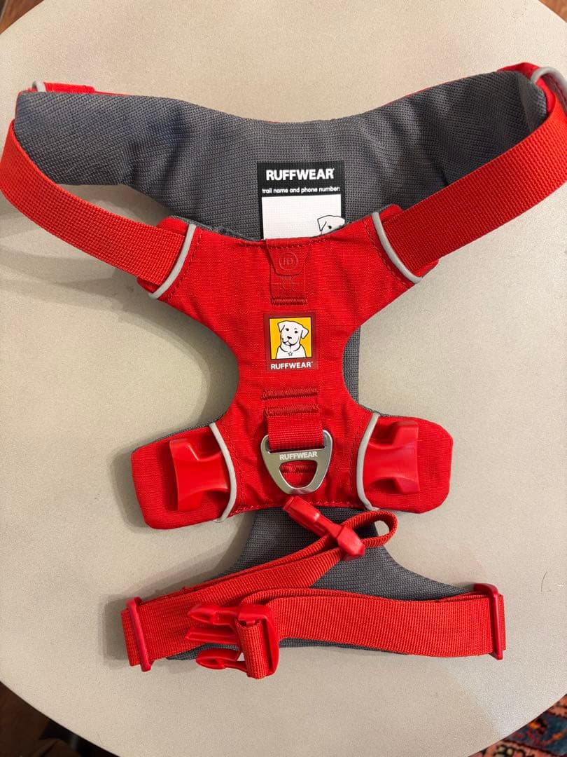 Ruffwear （ラフウェア） 犬用ハーネス&リードセットSサイズ レッド