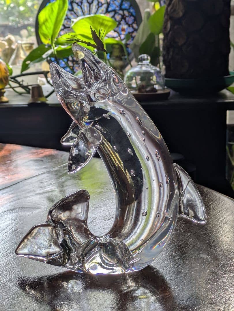 廃盤 STEUABEN Trout & Fly　希少 クリスタル 金　　訳あり