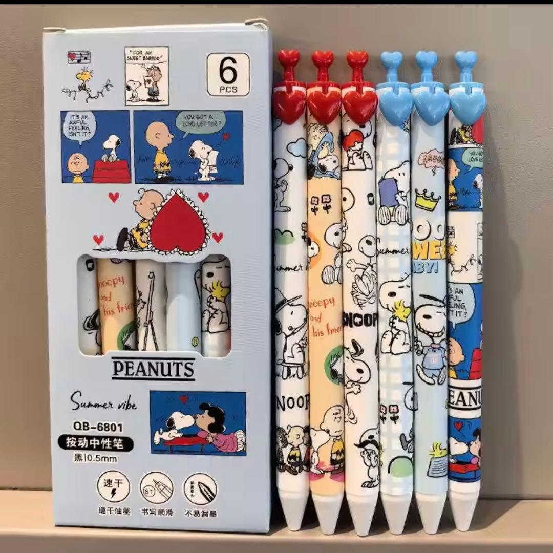 スヌピー　ボールペン　６本入り