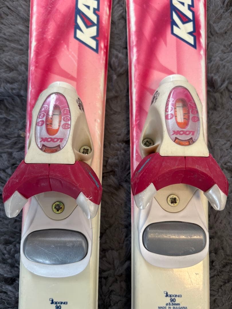 子供用スキー3点セット　KAZAMA板 90cm / ブーツ 20cm/ストック