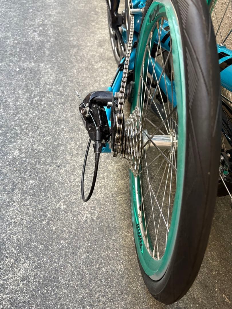 Tyrell FXα 新品未使用　ターコイズブルー　ミニベロ　小径車　タイレル