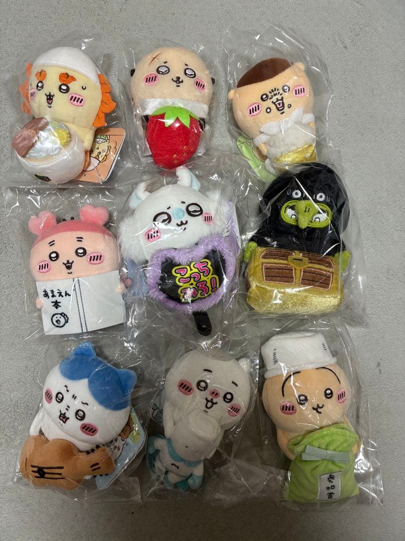 デスクトップから見守るひっかけぬいぐるみ　ちいかわ全種セット新品未開封　おまけ付
