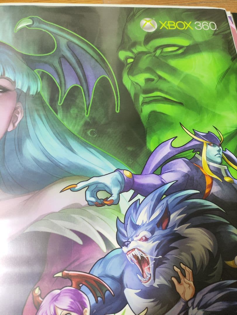 ヴァンパイア リザレクション 開発者サイン入りポスター　CAPCOM