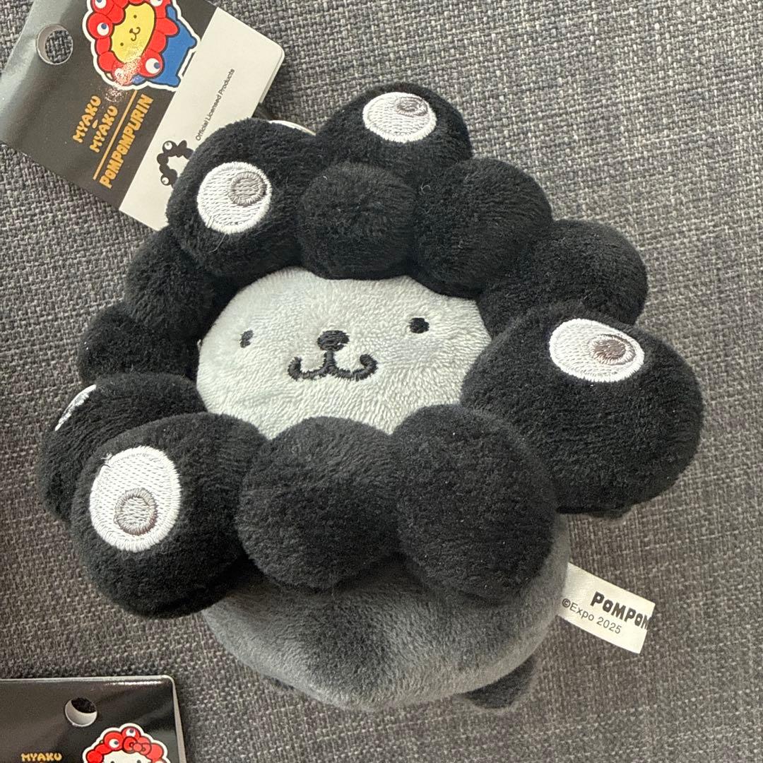 黒ミャクミャクサンリオキティクロミポムポムプリン3体セット