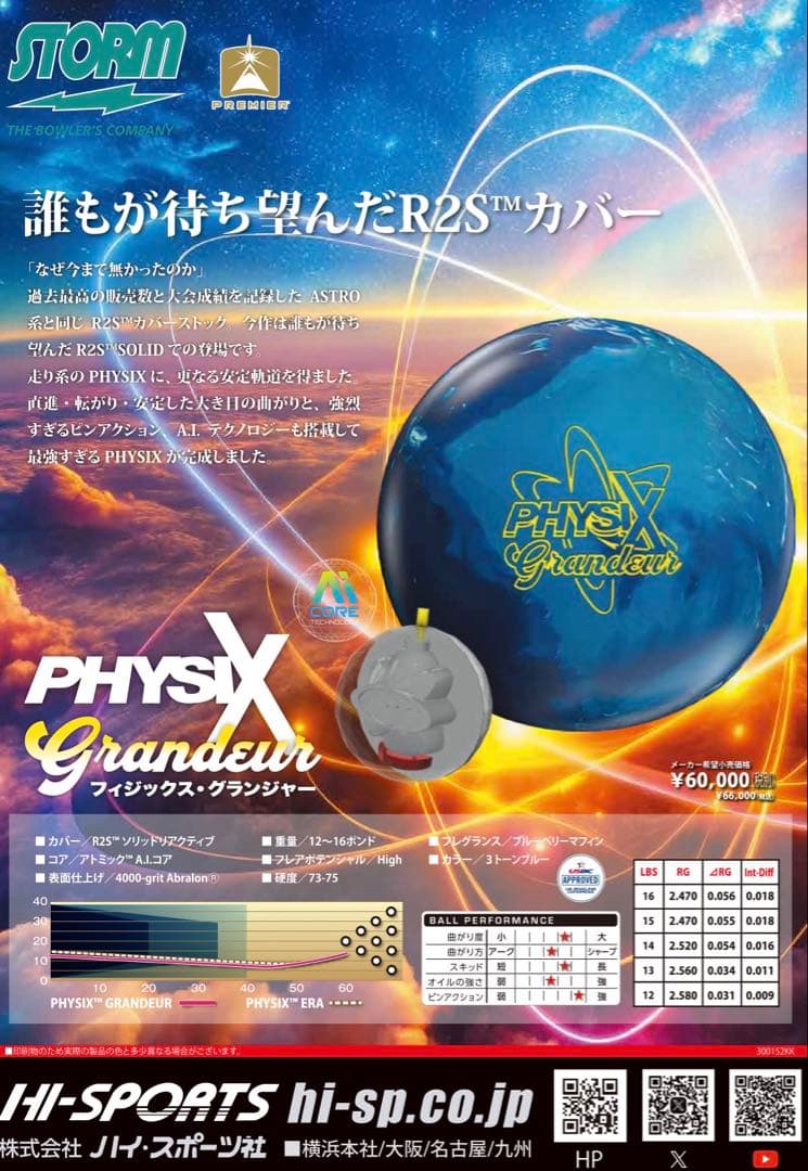 ★値下★フィジックスグランジャー★15ポンド新品★ Grandeur ★