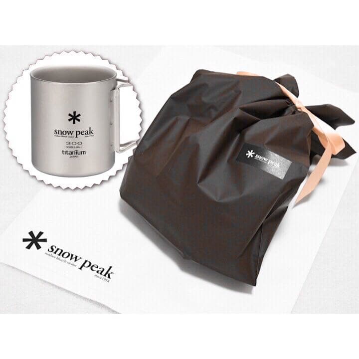 新品 ギフトラッピング スノーピーク チタンダブルマグ 300 プレゼント