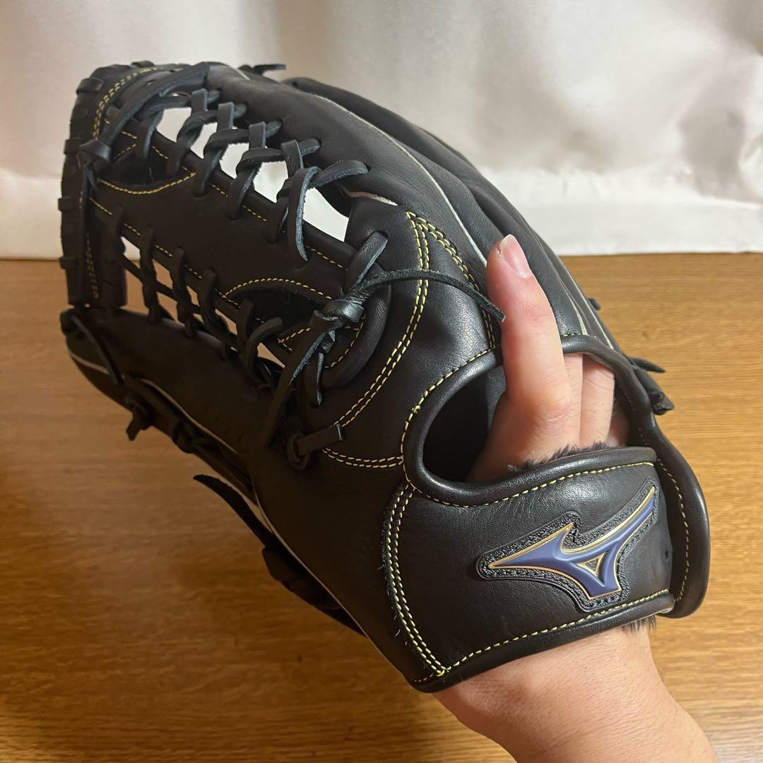 Mizunoセレクト9 ソフトプラス ブラック 軟式グローブ 左投げ 外野 美品