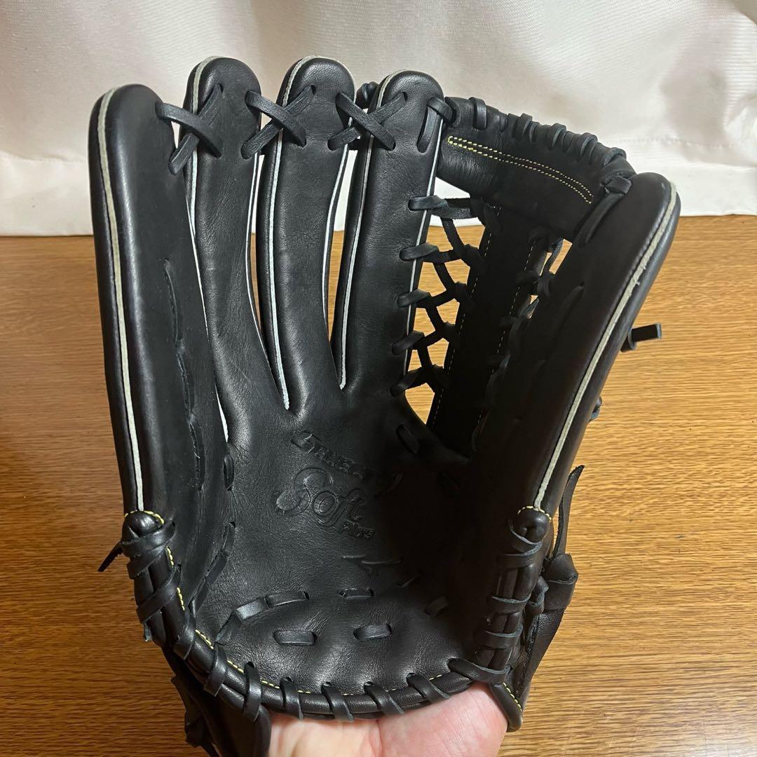 Mizunoセレクト9 ソフトプラス ブラック 軟式グローブ 左投げ 外野 美品