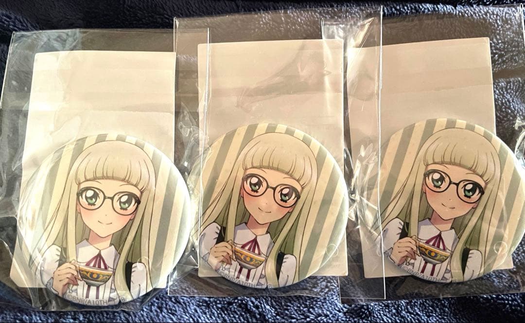 アイカツ ハピクロ アイウェア 藤堂ユリカ 缶バッジ