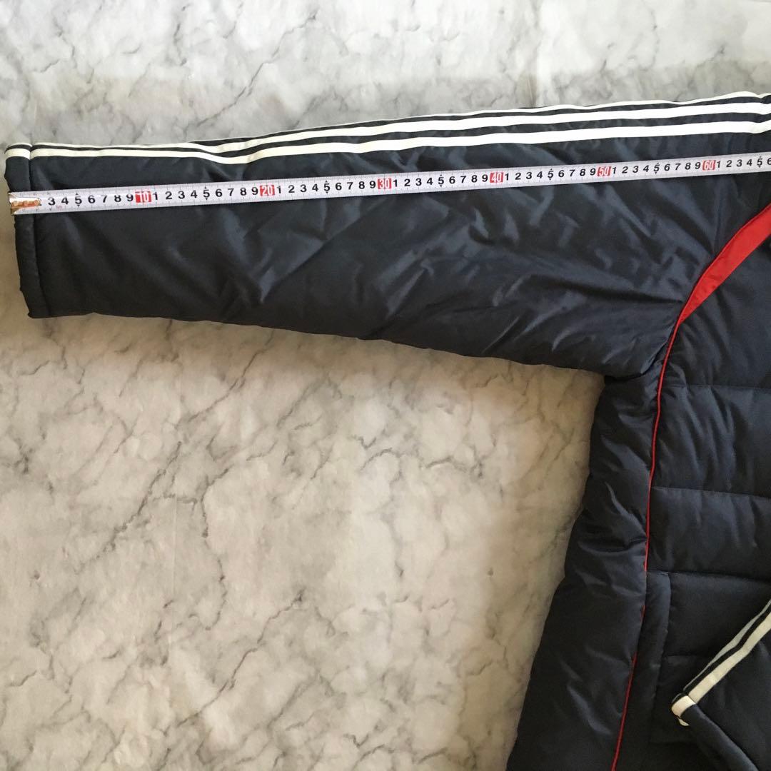 adidas リヴァプール パデッドジャケット 中綿ハーフ丈 襟袖フリース 防寒