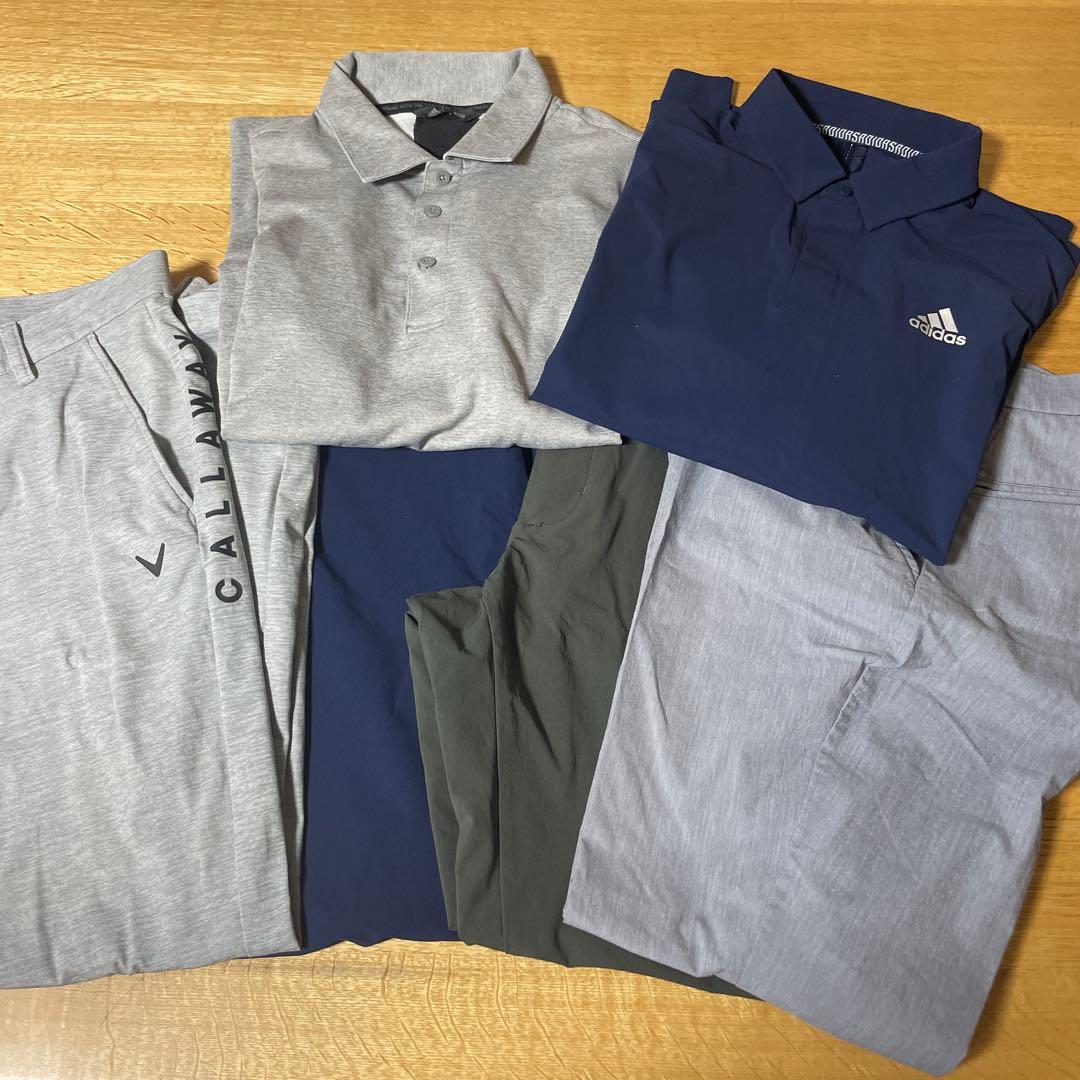 Callaway & adidas ポロシャツとパンツセット　計6枚セット