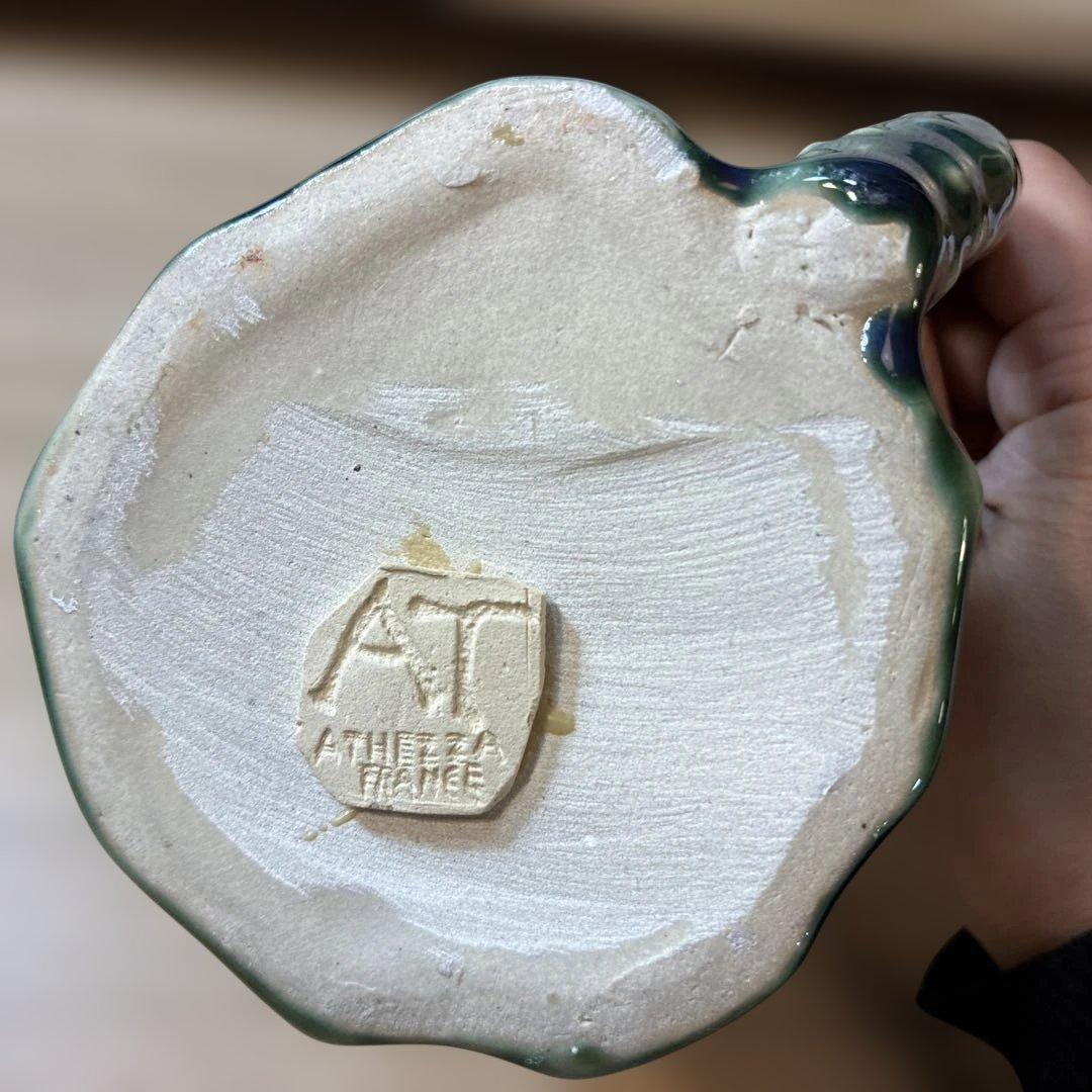 希少　Athezza France カエル バルボティーヌ 陶器 ミニピッチャー