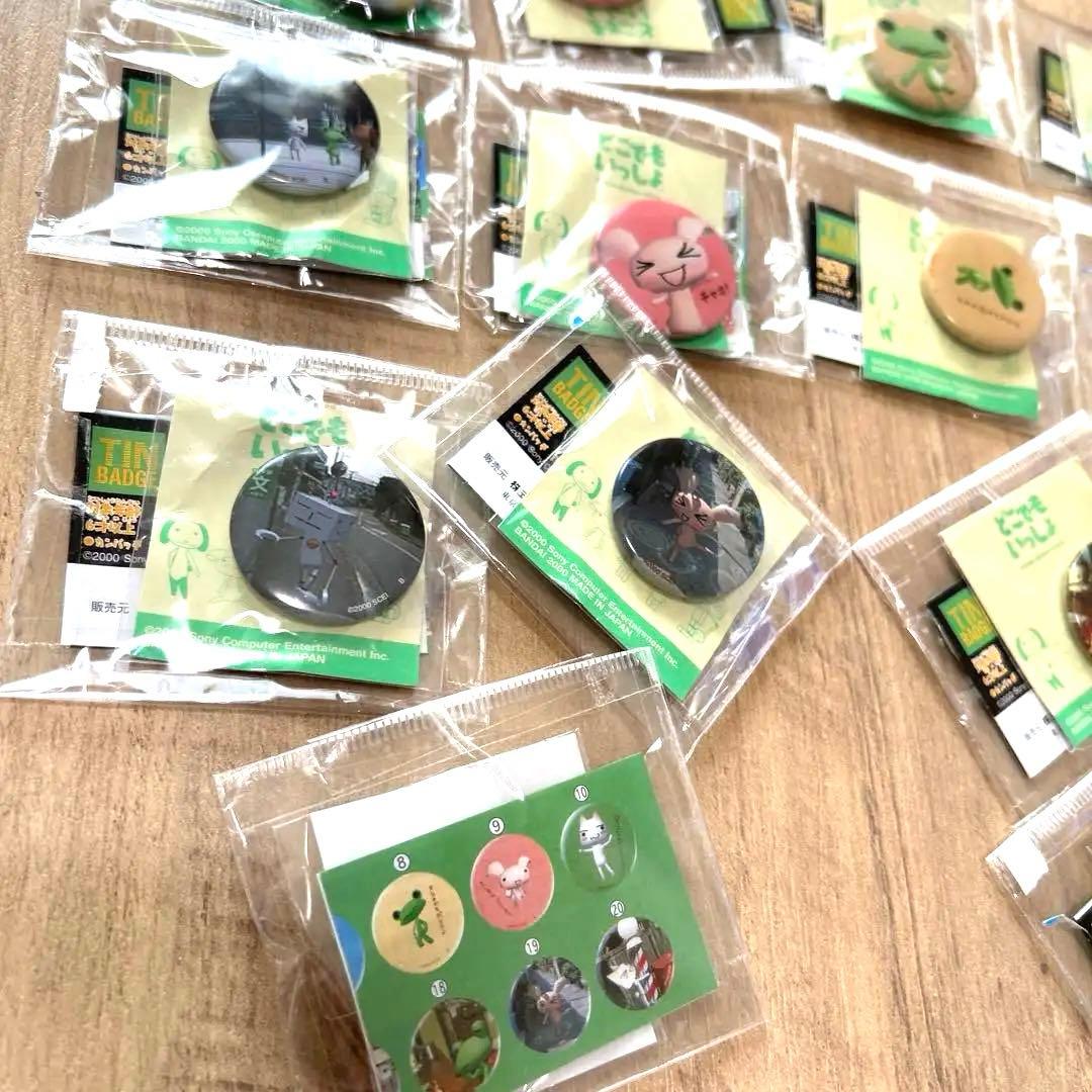 新品　未開封　どこでもいっしょ　トロ　ティン　バッジ　ピンズ　缶バッジ