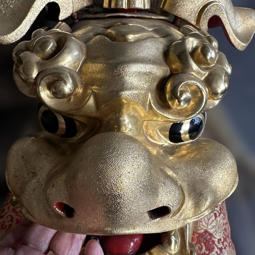 最終びっくりさらにお値下げ❣️迫力のお品‼️木彫　獅子頭