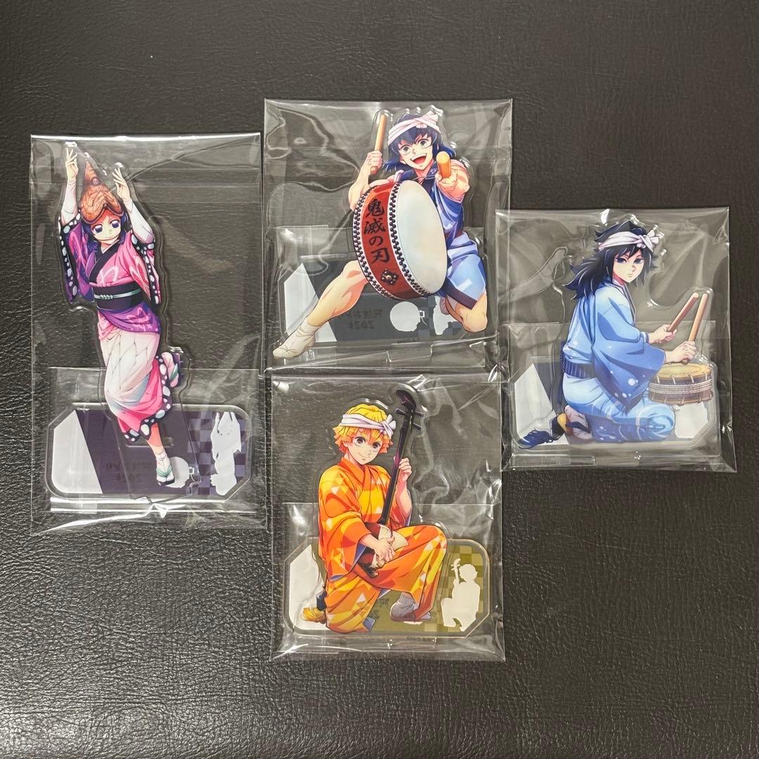鬼滅の刃 阿波踊り アクリルスタンド 冨岡義勇 胡蝶しのぶ 我妻善逸 嘴平伊之助