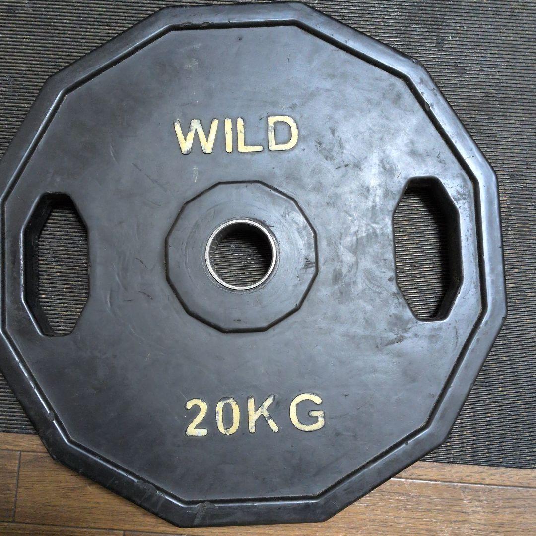 送料込2枚セット　WILD 20KG オクタゴン ウエイトプレート
