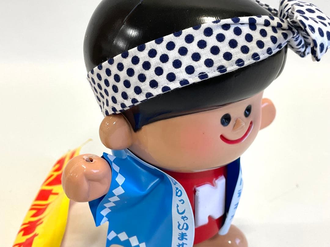 昭和レトロ ナショナル坊や のぼり旗付き 人形 ウルトラネオ 美品