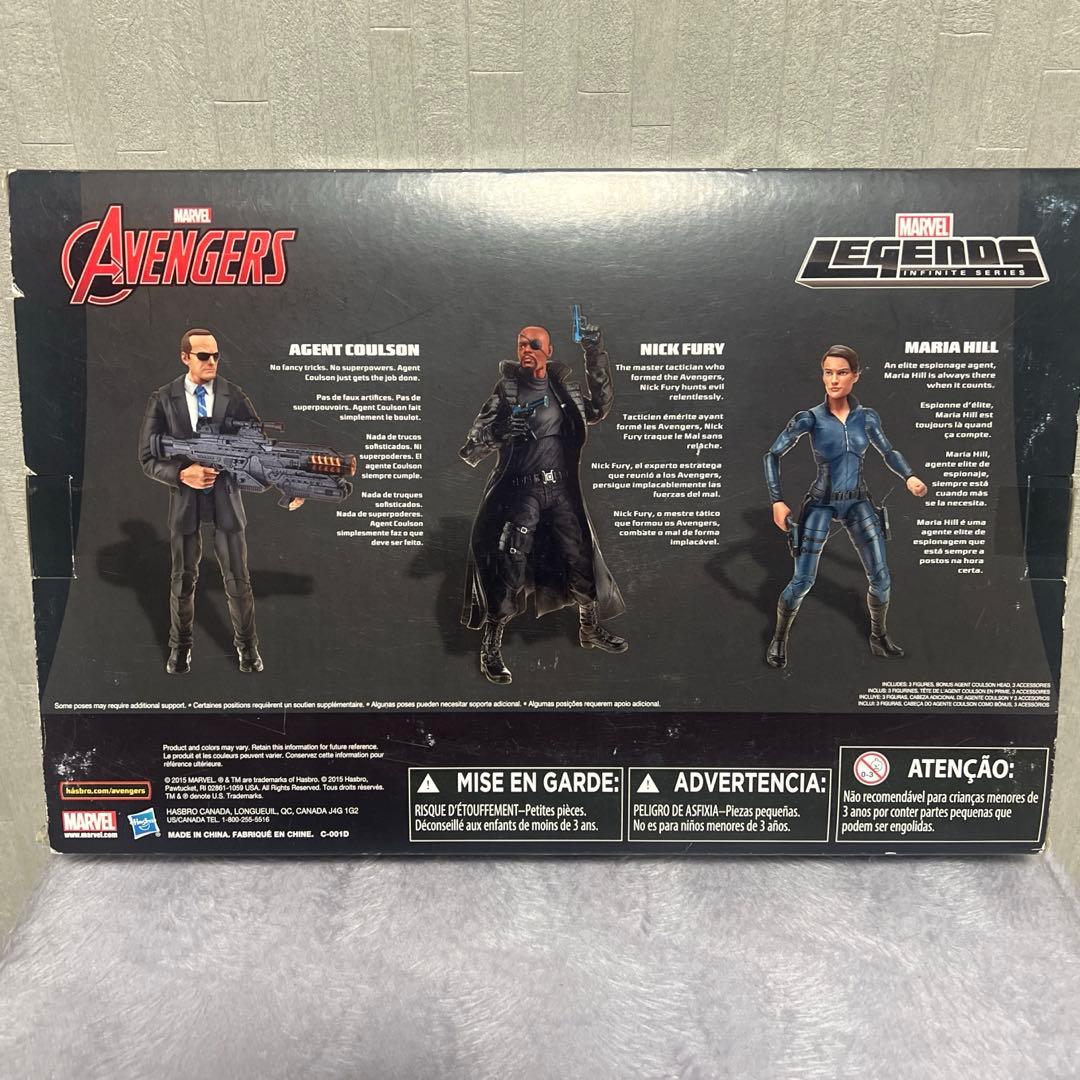 ニック・フューリー、コールソン、マリア・ヒル セット　マーベルレジェンド