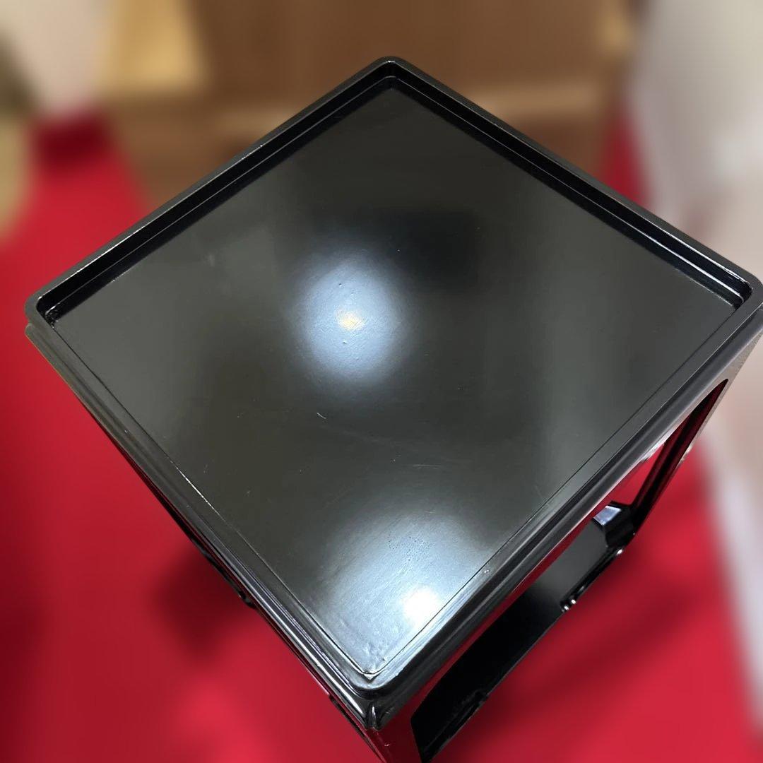 品茶道具 塗師 木製黒真塗 高麗卓 煎茶道具 茶棚 棚 置棚 茶台 水指棚