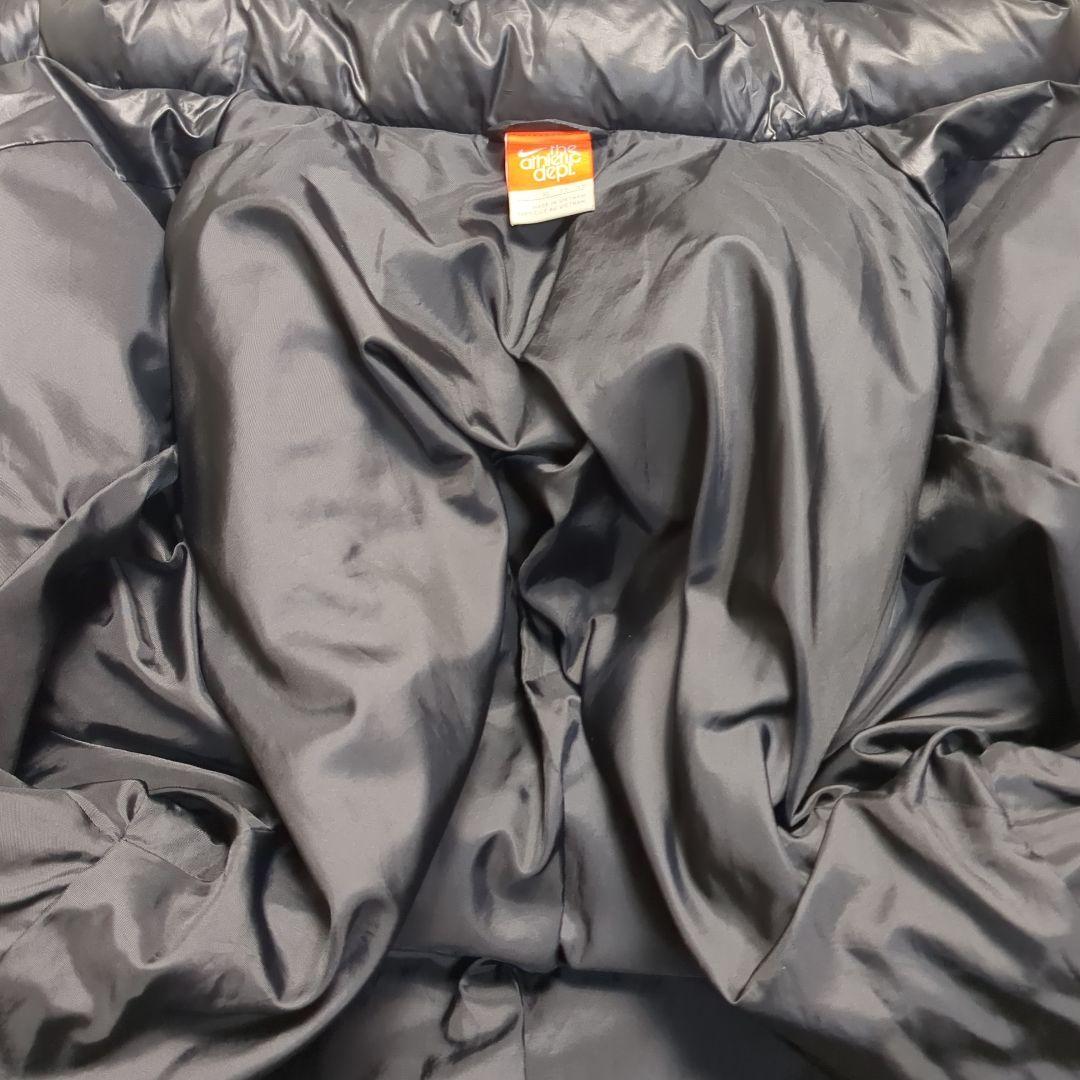 【NIKE✨ダウン✨XL】ベンチコート 肉厚 ブラック 防寒 フード