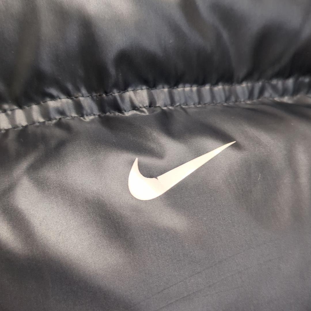 【NIKE✨ダウン✨XL】ベンチコート 肉厚 ブラック 防寒 フード