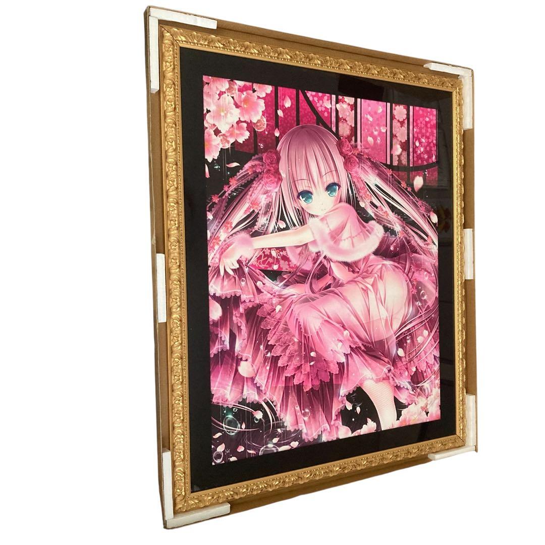 版画　てぃんくる　雪月華舞-凛-　アールビバン ミクスドメディア