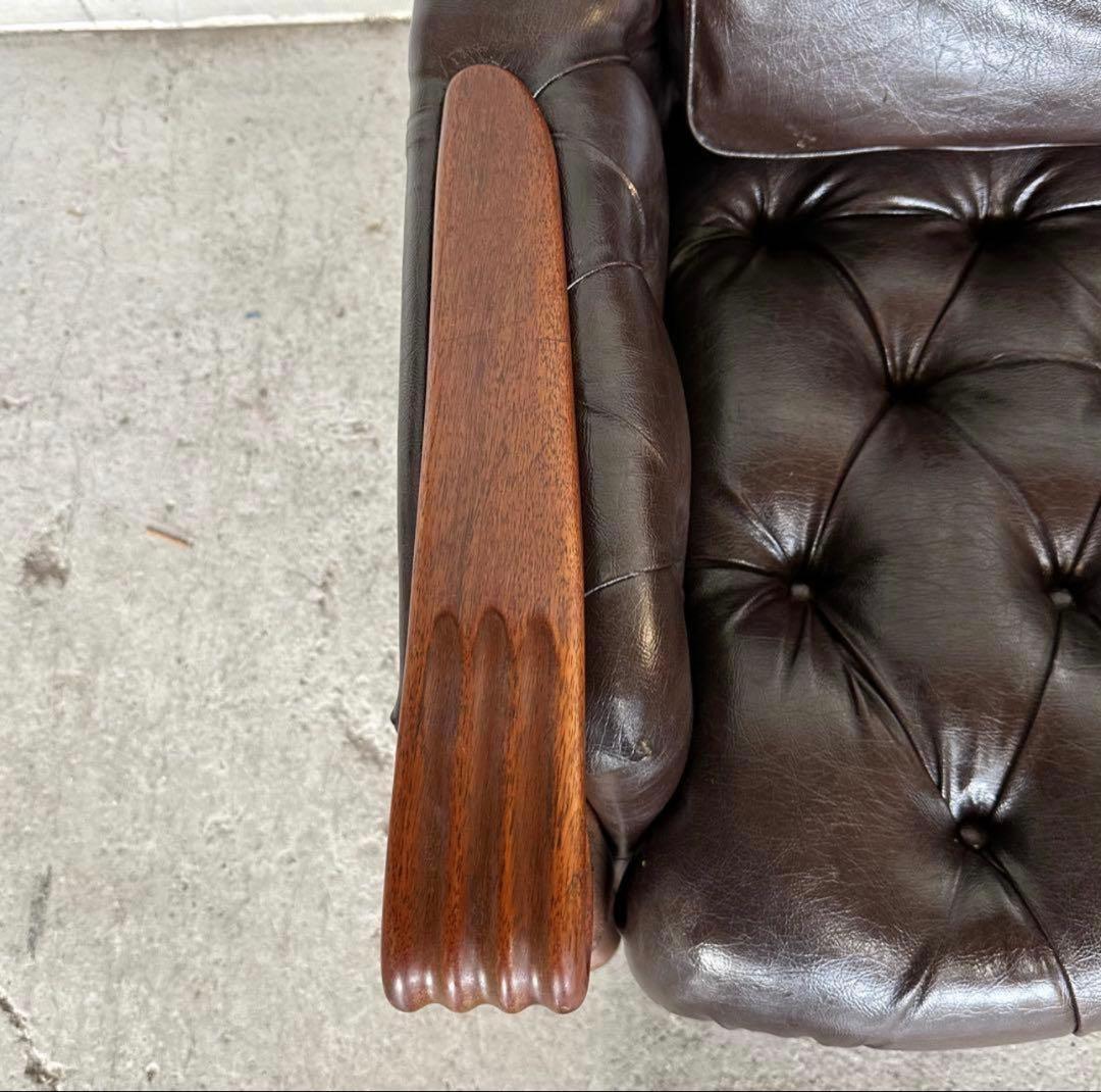 ✦最後の一脚✦マルニ木工 ベルサイユ 本革シングルソファ Mスムース