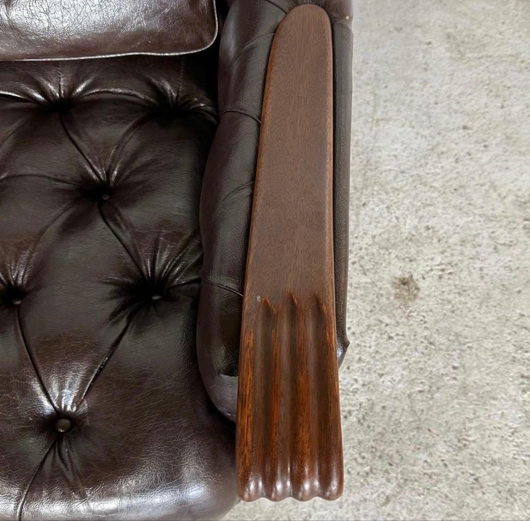 ✦最後の一脚✦マルニ木工 ベルサイユ 本革シングルソファ Mスムース