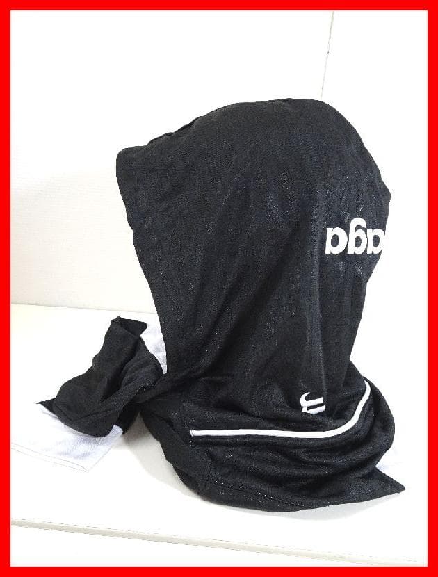 バレンシアガ　サッカーフードスカーフ　サッカーロゴ　中古　Mイ-323