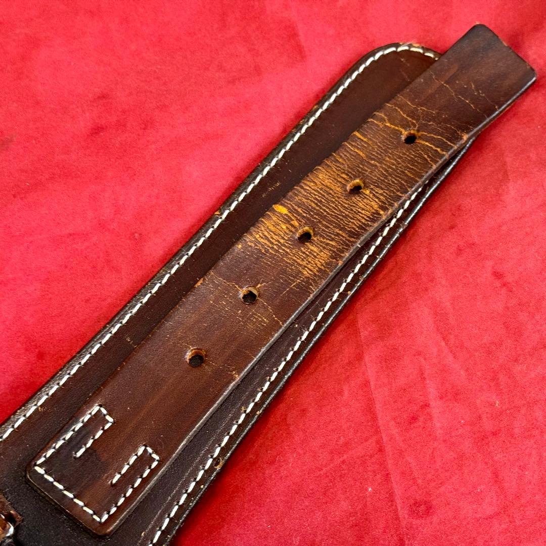 整備済 革製 彫刻付き ウェスタン ガンベルト ホルスター コルトSAA用