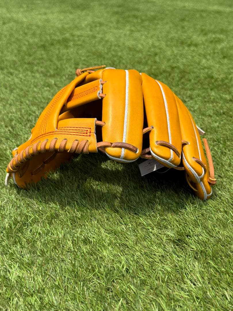 アイピーセレクト　大引モデル硬式野球用グローブ コルク×タン紐　右利き内野手用