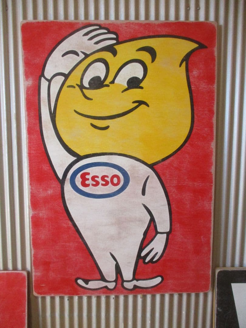 インテリア木製看板ESSOBOY検)アドバタイジングガレージカスタムUSA60S