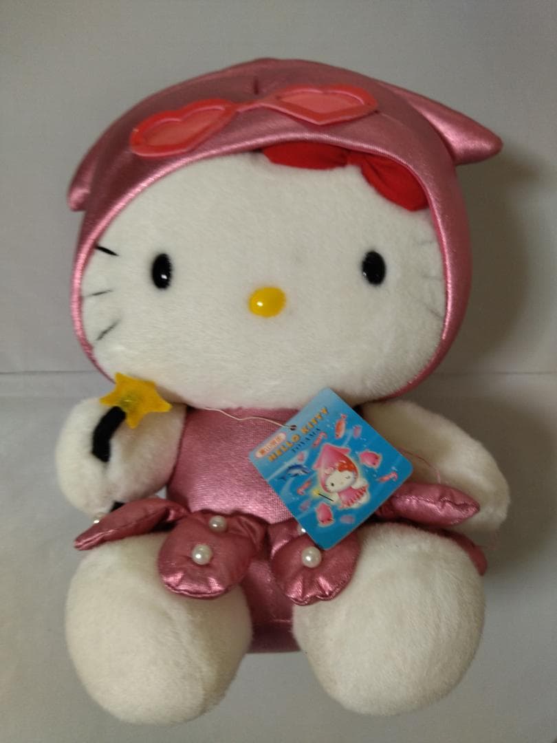 ご当地キティ ぬいぐるみ 大 富山限定 ホタルイカ　2002年 タグ付き中古