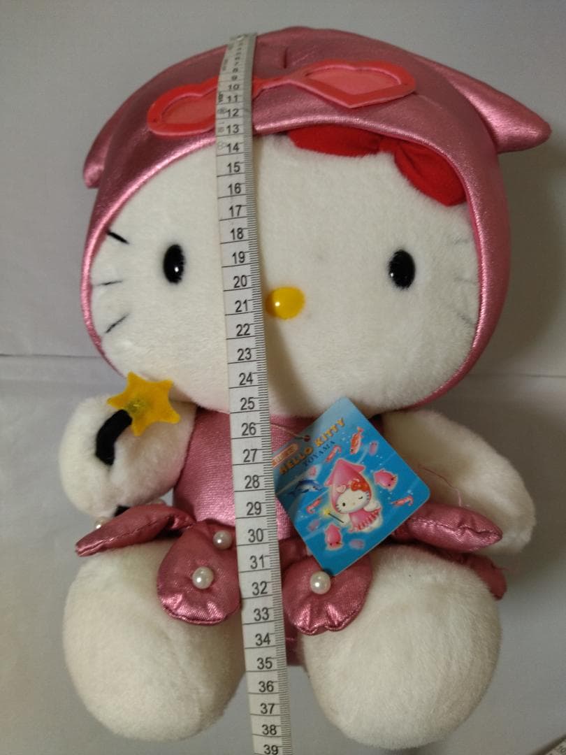 ご当地キティ ぬいぐるみ 大 富山限定 ホタルイカ　2002年 タグ付き中古