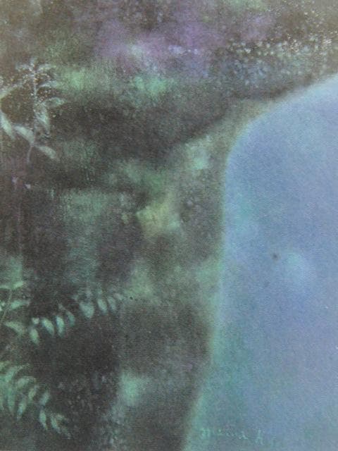 浜口美和、【自然との会話（悠久への願い）】、希少な額装用画集画