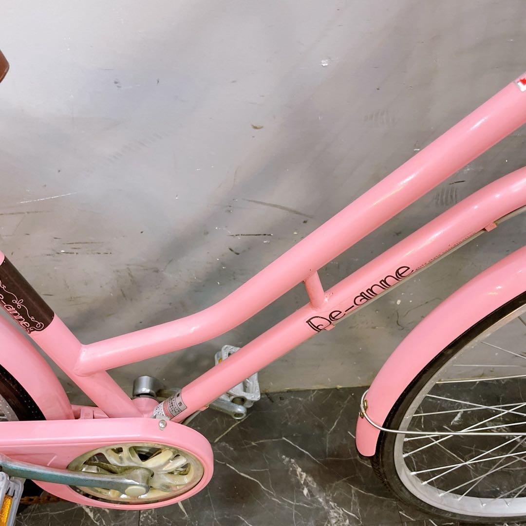 【913】《関西 引き取り》一般車 ママチャリ De-anne ピンク