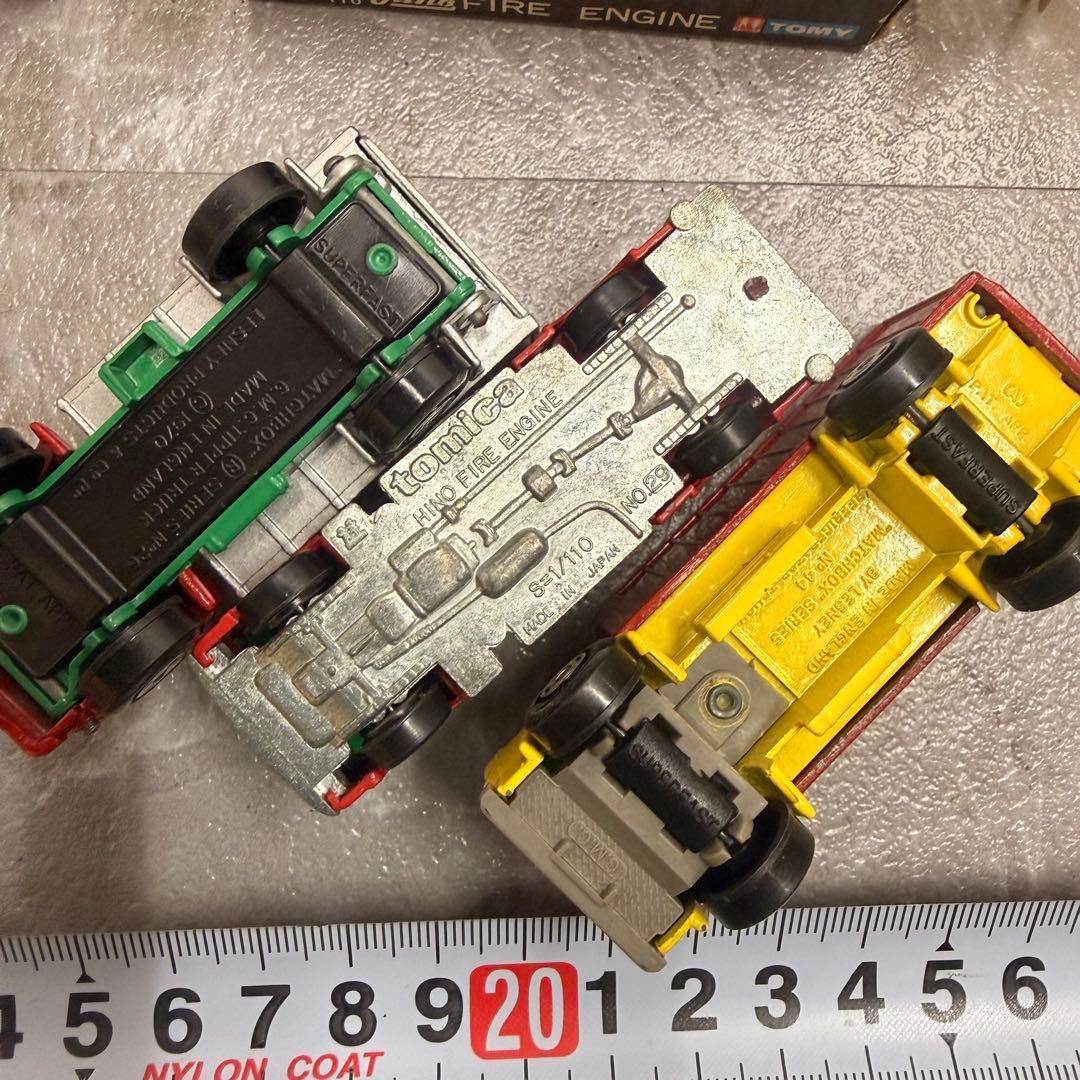 トミカ 日野消防車 日本製｜レトロ ヴィンテージ 英国製　まとめ売り