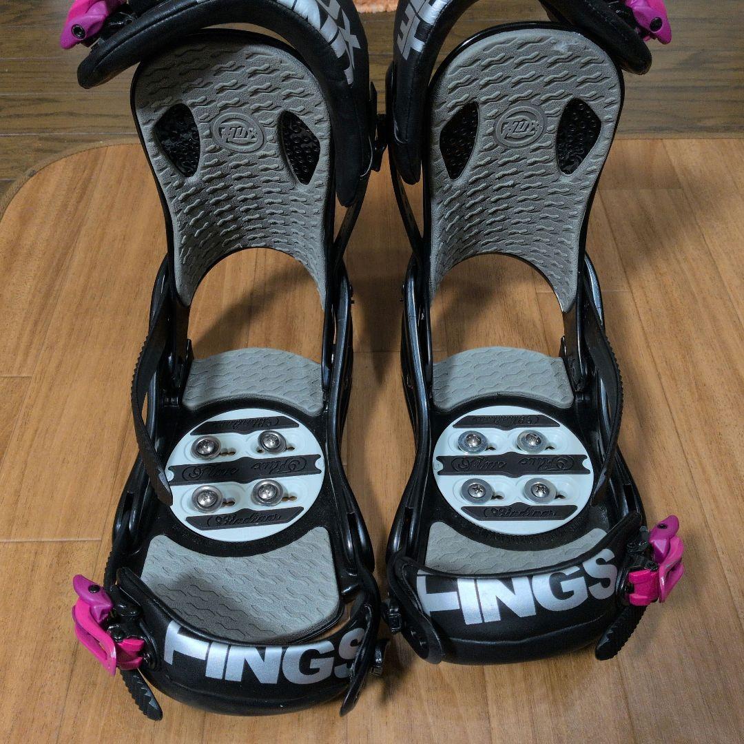 【USED】FLUX スノーボードビンディング PR15 ブラック/ピンク M