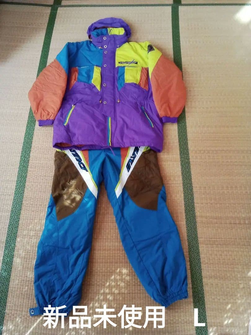 新品未使用　TAION マルチカラー スキーウェア　L　紫、青、黄、オレンジ