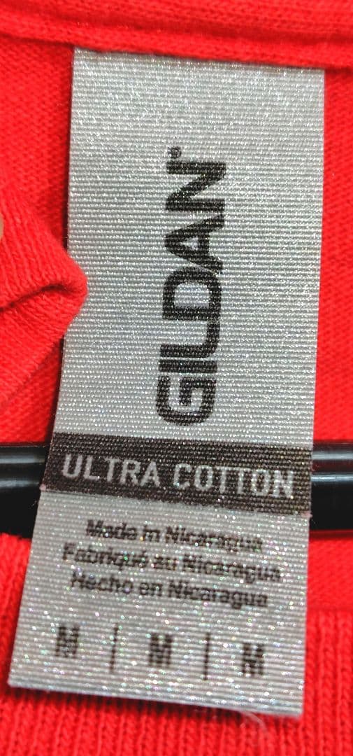 半袖Tシャツ。バンド「画鋲」宮藤官九郎・三宅弘城・よーかいくん。赤。