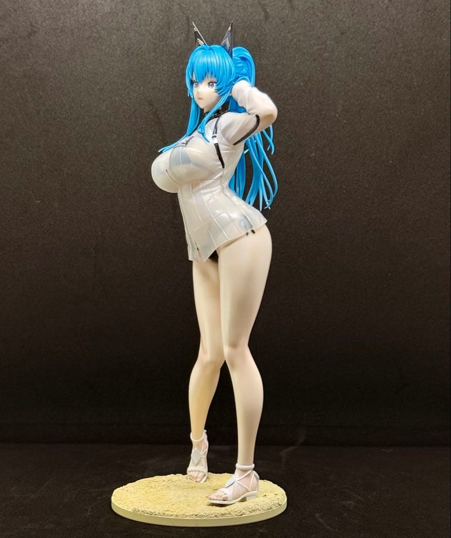 マ*7様 【ガレージキット完成品】勝利の女神 NIKKE ヘルム　アクアマリン