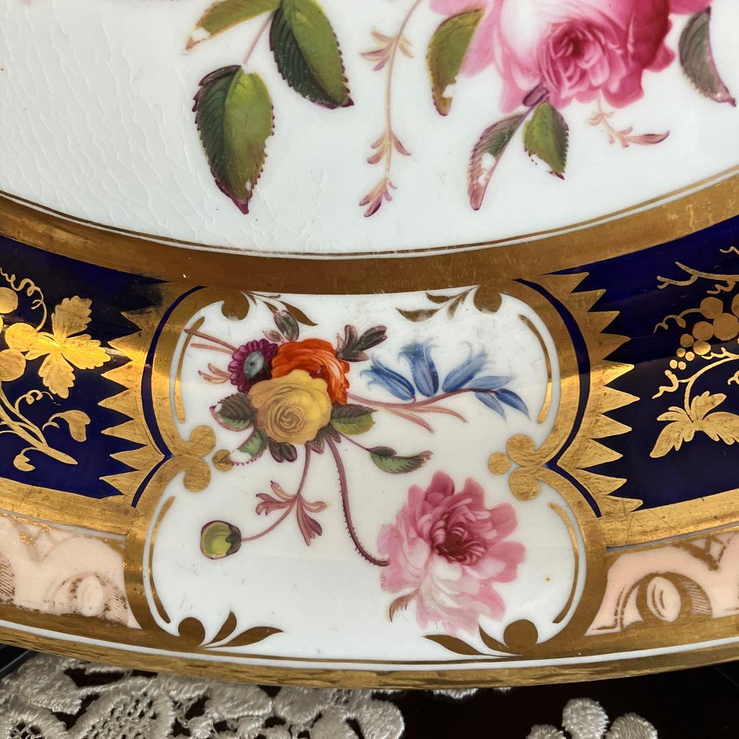 英国アンティーク　Goddenコレクション　リッジウェイ薔薇のサービスプレート