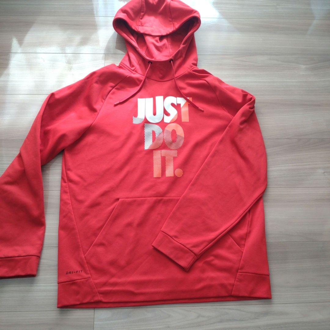 NIKE　ナイキ　パーカーパンツセットアップ　ジャージ　XLサイズ　赤黒