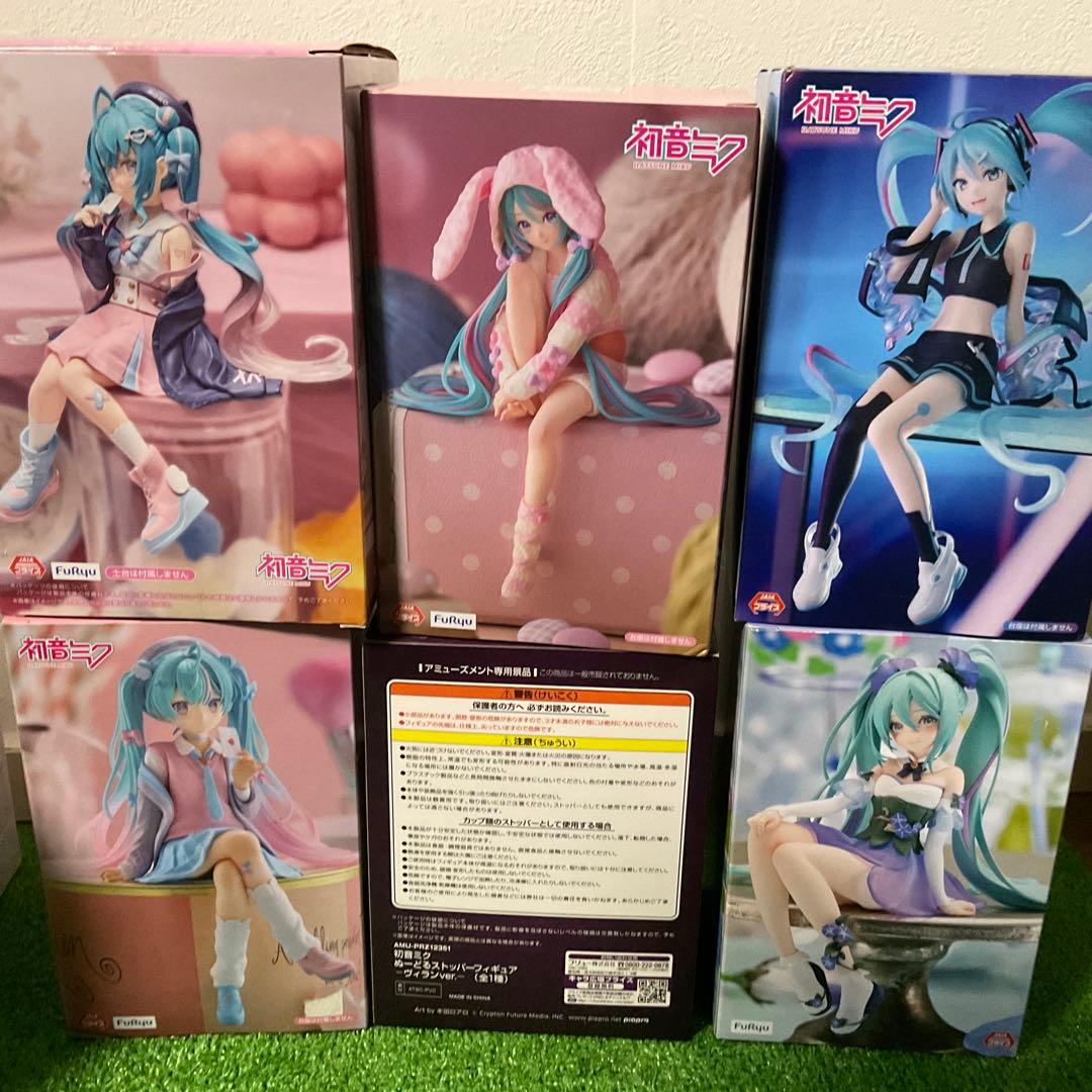 初音ミク ぬーどるストッパー フィギュア まとめ売り　6体セット　未開封