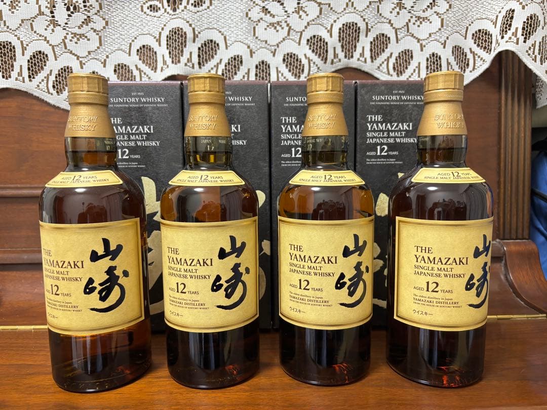 【連休限定価格】山崎　ウイスキー　12年　4本セット