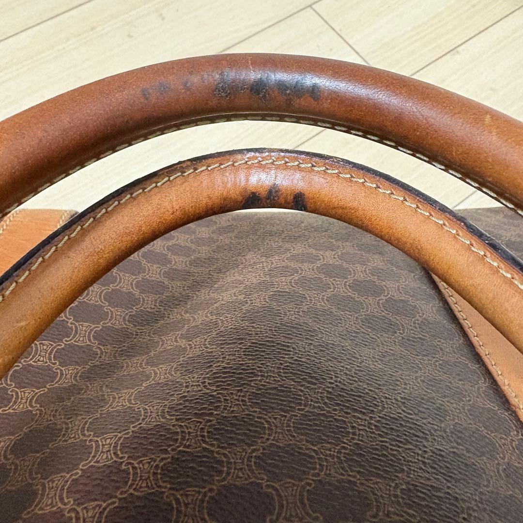 CELINE セリーヌ　マカダム　ボストンバッグ　ショルダー付き　旅行バッグ